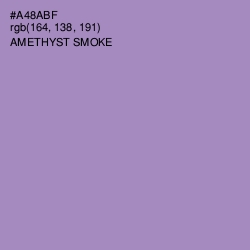 #A48ABF - Amethyst Smoke Color Image